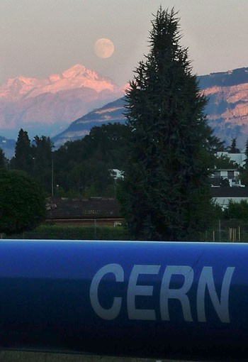CERN - View from the Restaurant 1, Photo is a courtesy of Lucie Flekova.